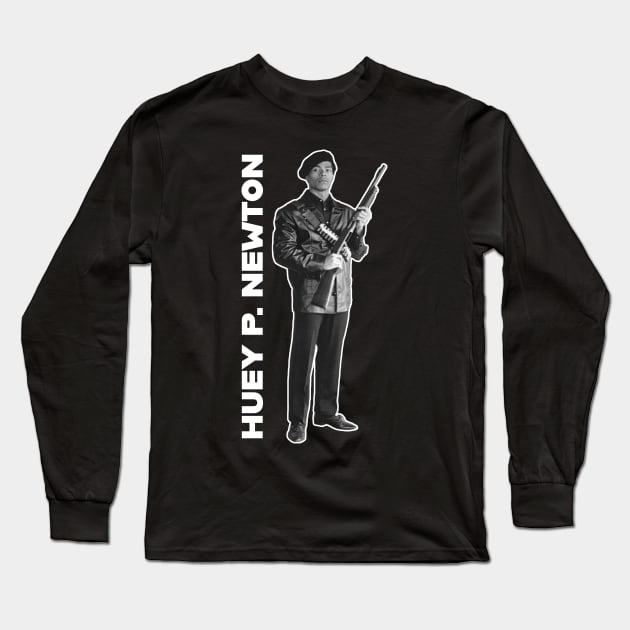 Huey P. Newton Militant Long Sleeve T-Shirt by UrbanLifeApparel